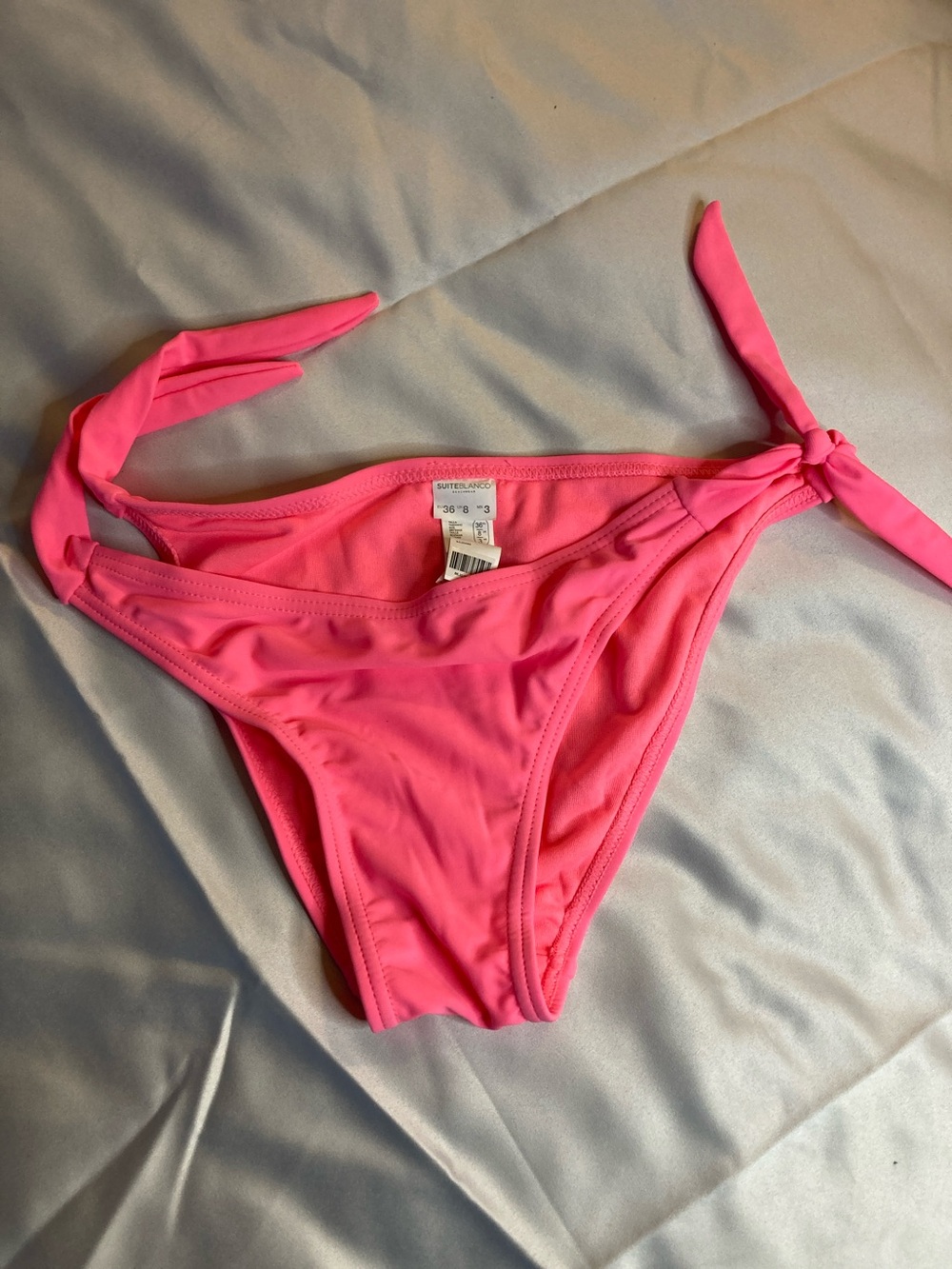 Kids Pink Tie-Side One Piece Bottom